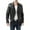 Black, variant on Men's Fashionable and Comfortable Leather Jackets Faux Jacket Lapel Asymmetric Zip-Up Slim Fit Biker Coat Red XXXL(XXXL)