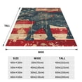 thumbnail image 3 of Pofeuu Vintage American Flag Elephant Print Ultra-Soft Micro Fleece Blanket,for Bed Or Sofa,All Season Throw Blankets Flannel Blanket-60"x50", 3 of 7