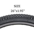 MOHEGIA Bike Tire 26x1.95 Inch Folding Black Bicycle Replacement Tires for Mountain Bike