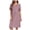 Purple, variant on Nightgowns for Women Summer Lightweight Loose Fit Short Sleeve V Neck Sleep Shirts Pajama Dress Sleepwear