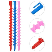 Beaupretty 20Pcs Heatless Spiral Hair Curlers Plastic Flexible Perm Rods for Waves
