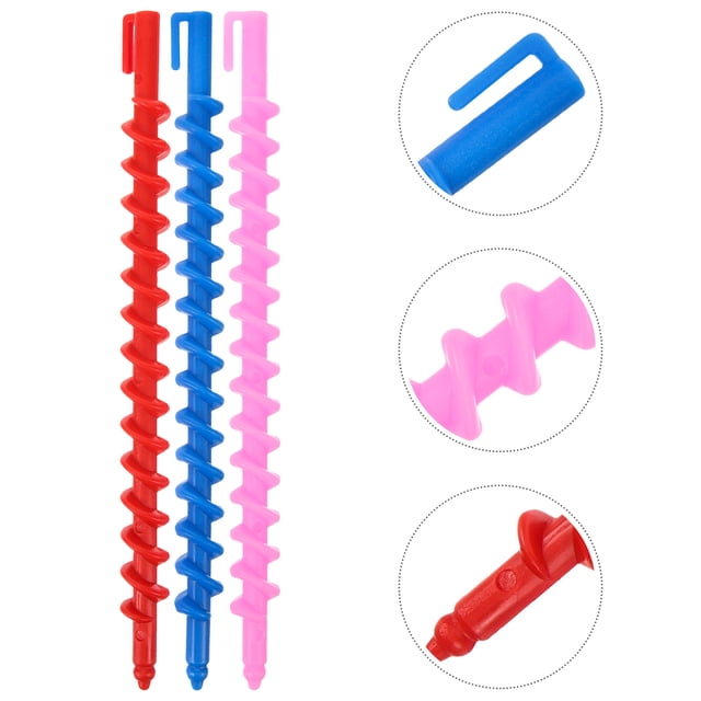 20 Pcs Tringles à Cheveux Spirales Permanentes, Boucleurs, Rouleaux à Cheveux, Outils de Curling