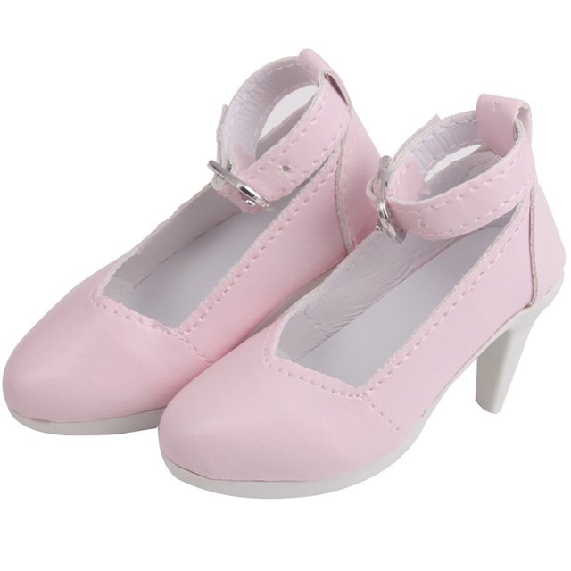 Chaussures de Poupée Mode Couleur Unie Mini Chaussures Poupée Talons Hauts Accessoires de Poupée