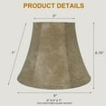 thumbnail image 4 of Urbanest Faux Leather Bell Lampshade, 14", 4 of 5