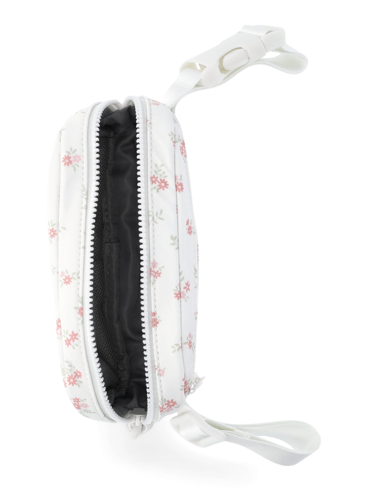 No Boundaries Hands Free Fanny Pack, Ivory Floral, Women’s
