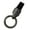 Black, variant on Leather Keychain Ergonomic Grip Design Metal Keyring Accessory for Daily Carry Metal Construction Holder