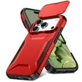 thumbnail image 2 of Compatible with iPhone 17 Pro Phone Case,With Sliding Camera Cover,2-in-1 Heavy Duty Design,Rugged Non-Slip Shockproof Anti-Scratch Protection Anti-fall Durable Phone Case,Red, 2 of 7