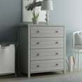 thumbnail image 5 of Hillsdale Living Essentials Living Essentials by Hillsdale Harmony Wood 4 Drawer Chest, Gray, 5 of 13