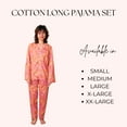 thumbnail image 5 of Womens Pajama Sets - Premium Pajamas for Women Set, Soft & Comfortable Two Piece Sets for Women Sleepwear, Stylish Pijamas de Mujer, Perfect PJ Sets (Orange, M), 5 of 7