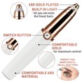 thumbnail image 2 of 2022 Upgraded | Rechargeable Eyebrow trimmer for women & men, Painless & Portable & Precision Electric Trimmer with LED Light, Eyebrow Hair Remover, Eyebrow Razor | White, 2 of 2