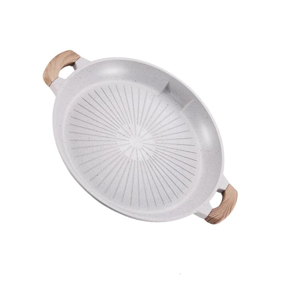 hejhncii Nonstick Aluminum BBQ Tray Frying Pan Perfect for Outdoor Camping and Home Use
