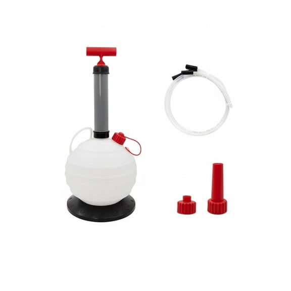 EHJRE Oil Extractor Fluid Pump Manual Pump 6L High Capacity with Multiple Hoses for Car Motorcycle Marine Garage