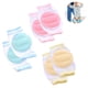 thumbnail image 2 of 3 pares de rodilleras antideslizantes para bebés, rodilleras ajustables para caminar, rodilleras transpirables para gatear para proteger al bebé beige + rosa + azul, 2 of 8