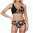 thumbnail image 4 of Fznquz Bikini Sets for Women Tropical High Waisted 2 Piece Swimsuit Triangle 2026 Tummy Control Swim Suits,XL, 4 of 5