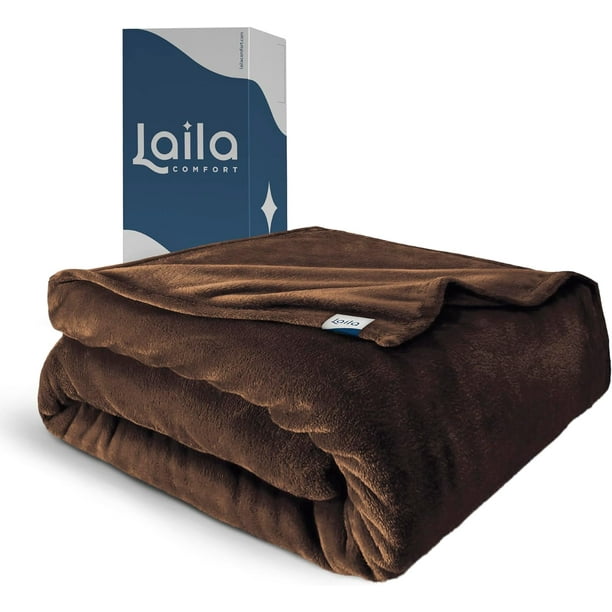 Cobija Matrimonial Frazada Ultra Suave 100 Microfibra de Poliester Premium Azul Rey Laila Comfort. Walmart en linea