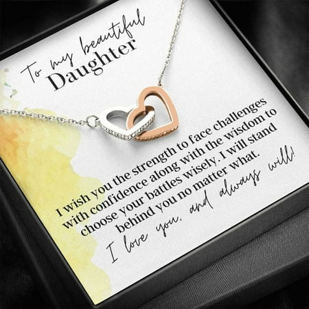 BeautifulFor Daughter - Interlocking Hearts Necklace Multi Interlocking Heart Necklace