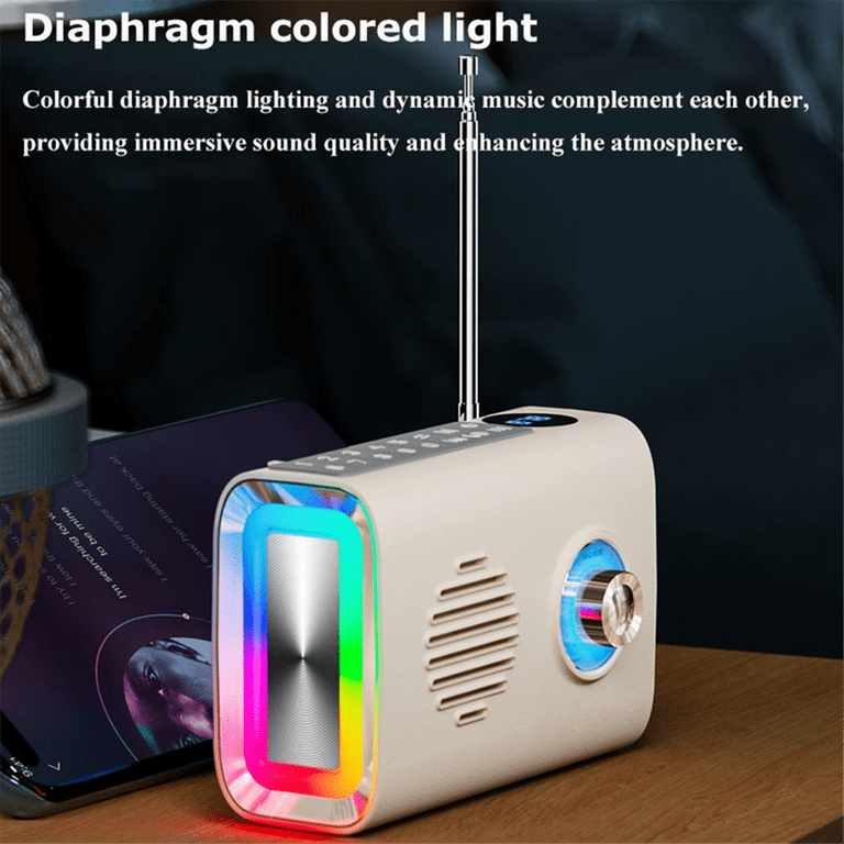 Cool Desk Enceinte Bluetooth Portable Radio FM/USB/MicroSD 10W Noir