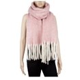thumbnail image 4 of Sierra Socks Women's Blanket Scarf Shawl, Oversized Scarves, Softer features (Pink), 4 of 6