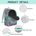 thumbnail image 4 of Floral Print Boho Mandala Backpack for Women Men, Lightweight Laptop Daypack for College School, Large Capacity Bookbag for Work Travel Gift, 4 of 5