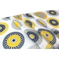 thumbnail image 2 of Serafina Home Modern Boho Grey Yellow Circle Medallion Fabric Shower Curtain for Bathroom 70"x 72", 2 of 4
