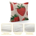 thumbnail image 4 of SHANXI Cute Fruit Summer Illustration Art Fruit Pillow Covers Pillowcases Home Decor Bed Couch Sofa Office Living Room Cushion 20x20in, 4 of 5