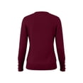 thumbnail image 5 of SBYOJLPB Women V-Neck Tops Long Sleeve Solid Color Fall Winter Knit Sweaters Casual Pullover Top, 5 of 9