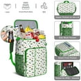thumbnail image 5 of Travel Cooler Bag - White Cartoon Cute Dinosaurs Pattern Camping Beer Cooler Backpack with Bottle Opener- Waterproof Insulated Picnic Backpacks - Cooler Bag for Beach, 5 of 6