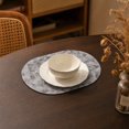 thumbnail image 4 of SLYNSHome Oval Shaped Thermal Insulation Pad, Heat-Resistant Tabletop Protector Mat, Non-Slip Grease-Proof Dining Placemat for Kitchen and Home Use,17.5*12 inch, 4 of 5