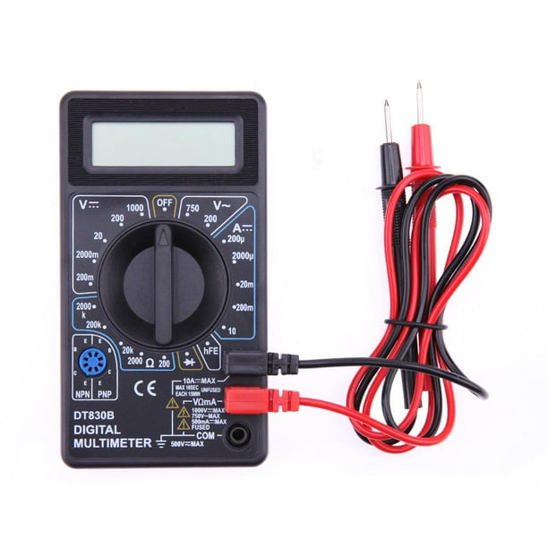 Probador Voltaje Corriente Amperímetro Voltímetro Ohmímetro DT830B Test Displ... - Grandado Atoto S8