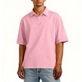 thumbnail image 5 of Hearthz Men Polo Shirt Casual Collared Men's Short Sleeve Shirts Button Up Breathable Tshirts Shirts for Men, 5 of 9