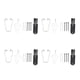 thumbnail image 1 of 4 juegos de puntas de bolígrafo para tableta, repuestos de lápiz óptico para escritura a mano, juego de herramientas de punta para tableta Samsung para S7 FE de 12,4 pulgadas T733, negro y gris, 1 of 8