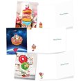 thumbnail image 4 of - 20 Santa Christmas Note Cards (10 Designs, 2 Each) - Bulk Holiday Notecard Assortment (4 x 5.12 Inch) - Donut Ho Ho Holes AM3489XSG-B2x10, 4 of 7