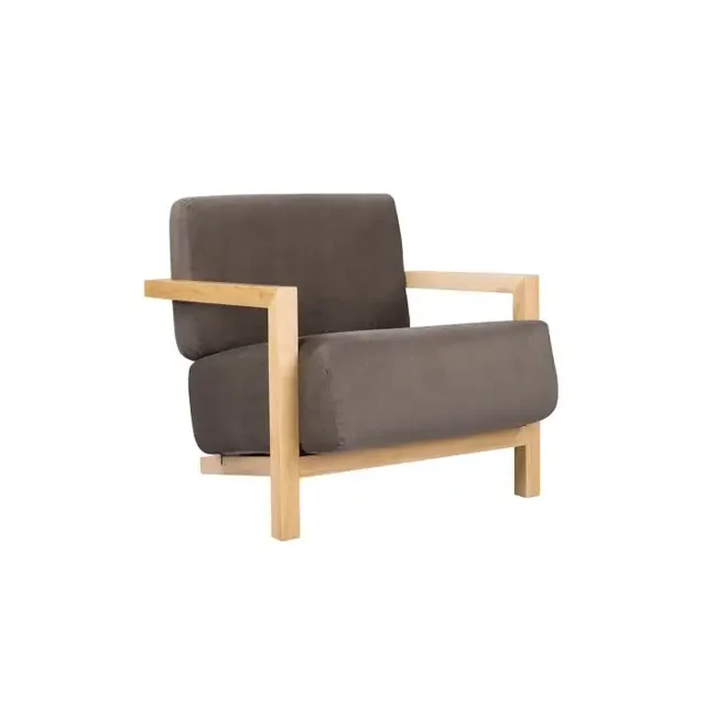 Sillón Duo Estilo Artesanal Color Gris oscuro Gaia Herbs Duo