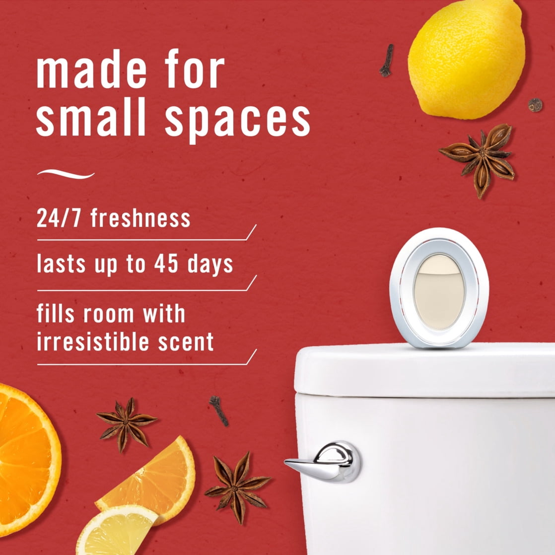 (2 pack) Febreze BATH Air Freshener, Odor-Fighting, Old Spice Scent, 1 Count