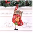 thumbnail image 1 of Christmas Stockings, Xmas Stockings, 3D Plush Socks Gift Bags for Kids Decor Home Ornament Holiday Party Supplies, Burlap Style with Santa, Snowman, Christmas Tree, Bears, 1 of 7