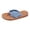 slippers 86#Sky Blue, variant on Womens Slippers Summer Casual Solid Color Non Toe Post Platform Flip Flops Comfortable Breathable Beach Slippers,Brown