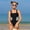Black, variant on Jamsmile Toddler Girls Swimsuits One Piece Jumpsuits Cut Out Girls Swimwear Bathing Suits Beachwear
