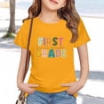 thumbnail image 2 of LIJCC Garçons Filles Premier Jour de Première Année Rentrée des Classes T-Shirt en Coton T-Shirt à Manches Courtes Haut T-Shirt à Imprimé Lettres Haut de Rentrée, 2 of 5
