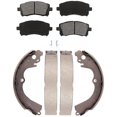 thumbnail image 1 of Front Rear Semi-Metallic Brake Pads And Drum Shoes Kit For Subaru Outback Forester Legacy Impreza, 1 of 2
