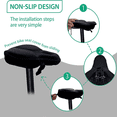 thumbnail image 6 of AJOHBM Comfort Wide Gel Bike Seat Cushion, 4-Layer Padded Saddle Cover for Peloton & Exercise Bikes, 6 of 9