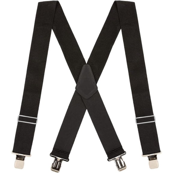 Suspender Store Heavy Duty Non-Stretch Work Suspenders - Gator Clip - 4 Colors & 4 Sizes Including Big & Tall