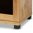 thumbnail image 6 of Baxton Studio Zentra Modern and Contemporary Oak Brown Finished Wood 2-Door Storage Cabinet with Glass Doors, 6 of 7
