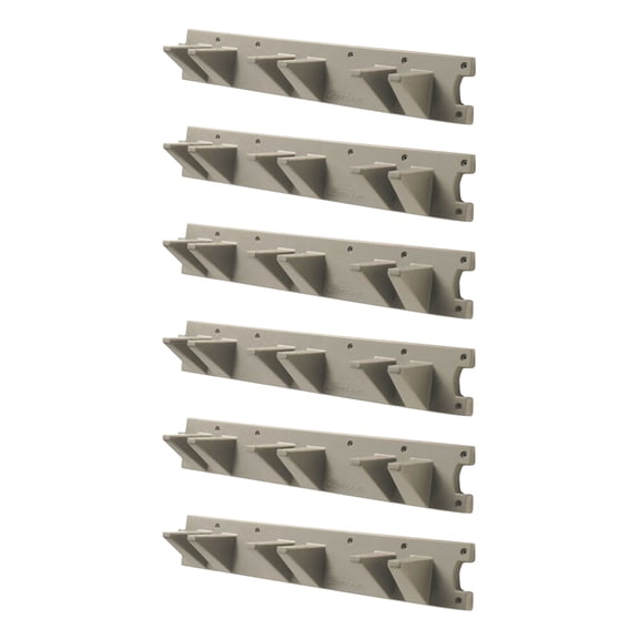 Suncast 2 Foot Wall Mount Long Handled Garden Tool Hanger Organizer (8 Pack)