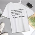 thumbnail image 1 of Camiseta de mujer Salvador con cuello redondo, ropa deportiva, básica para mochilero, vacaciones, trabajo, regalo del día de San Valentín S, 1 of 10