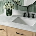 thumbnail image 6 of Ariel Hepburn 37 Inch Single Rectangular Sink Bathroom Vanity With Italian Carrara Marble Countertop 1.5 Inch Edge In Oak, 6 of 10