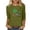Army Green 1, variant on Saint Patricks Day for Women Shamrock 3/4 Sleeve Shirt Funny Irish Graphic Tee Spring Party Tops