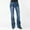 Light Blue-1, variant on Daqian Jeans for Women Plus Size Women Mid Waisted Skinny Pocket Stretch Slim Button Trousers Hole Flare Pants Denim Jeans Womens Jeans Clearance Light Blue 2(XS)