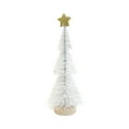 thumbnail image 6 of Flocked Christmas Tree Mini Christmas Tree with Star Plastic Winter Snow Ornaments Tabletop Trees for Holiday Party Room Decor Home Table Top Christmas Decoration Diorama Models 1 Pcs(Blue), 6 of 9