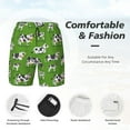 thumbnail image 5 of Lsque Mens Swim Trunks Cows With Calfs Green Pattern - Bathing Suit Compression Liner - Beach Swim Shorts Swimwear - (S-3XL) - Stretch Quick Dry -XX-Large, 5 of 9