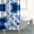 thumbnail image 4 of Blue White Tie Dye Mandala Pattern Shower Curtain 72"x72" ,Bathroom Decorative Shower Curtains Set with 12 Hooks,Modern Waterproof Washable Shower Curtain, 4 of 6